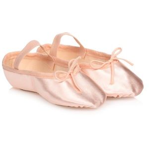 Children Salon Baby Katz ballet satin blush flats size 12